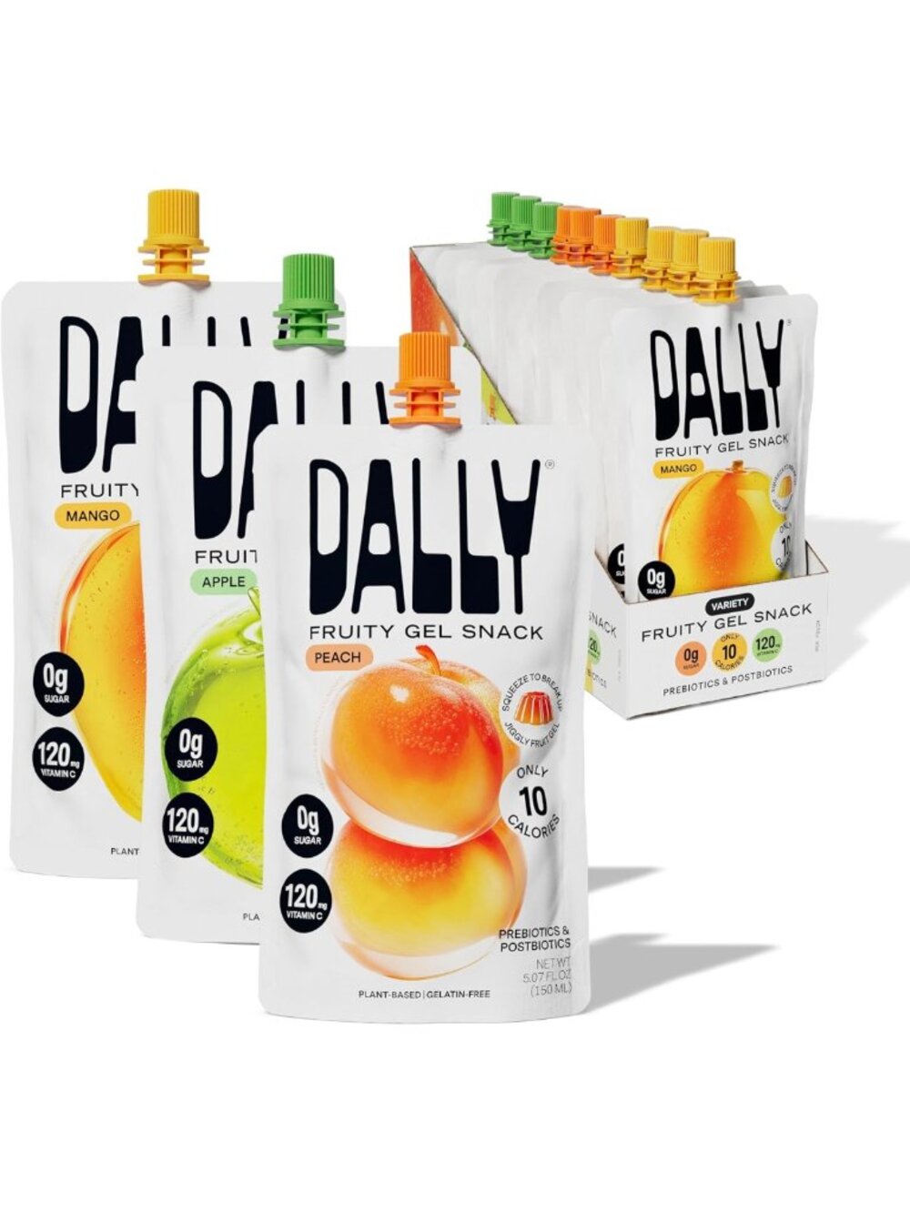 Sugar-Free Konjac Jelly Variety Pack | Mango Peach Apple | Keto, Gluten-Free